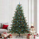 Vidaxx künstlicher Weihnachtsbaum grün 240 cm PVC und Metall und Kunststoff