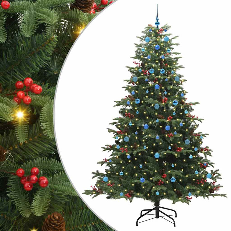 Vidaxx künstlicher Weihnachtsbaum grün 240 cm PVC und Metall und Kunststoff