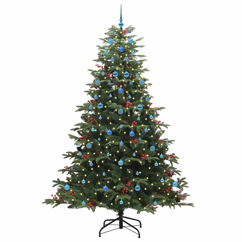 Vidaxx künstlicher Weihnachtsbaum grün 240 cm PVC und Metall und Kunststoff