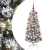 Vidaxx künstlicher klappbarer Weihnachtsbaum grün und weiß 120 cm