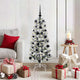 Vidaxx künstlicher klappbarer Weihnachtsbaum grün und weiß 120 cm