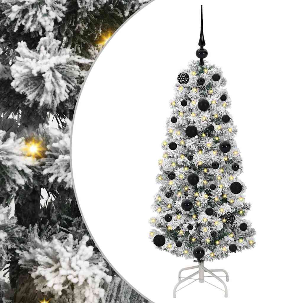 Vidaxx künstlicher klappbarer Weihnachtsbaum grün und weiß 120 cm