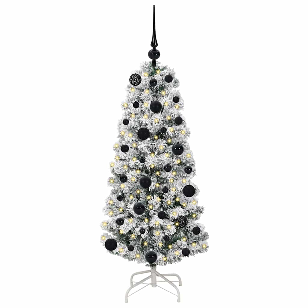 Vidaxx künstlicher klappbarer Weihnachtsbaum grün und weiß 120 cm