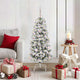Vidaxx künstlicher klappbarer Weihnachtsbaum grün und weiß 120 cm