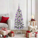 Vidaxx künstlicher klappbarer Weihnachtsbaum grün und weiß 120 cm