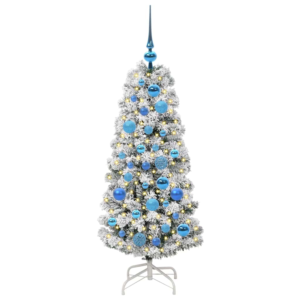 Vidaxx künstlicher klappbarer Weihnachtsbaum grün und weiß 120 cm