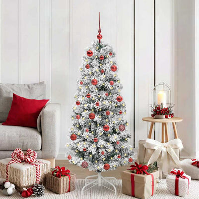 Vidaxx künstlicher klappbarer Weihnachtsbaum grün und weiß 150 cm
