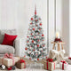 Vidaxx künstlicher klappbarer Weihnachtsbaum grün und weiß 150 cm