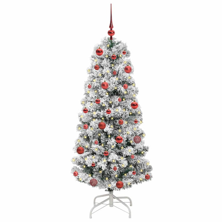 Vidaxx künstlicher klappbarer Weihnachtsbaum grün und weiß 150 cm