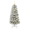 Vidaxx künstlicher klappbarer Weihnachtsbaum grün und weiß 150 cm