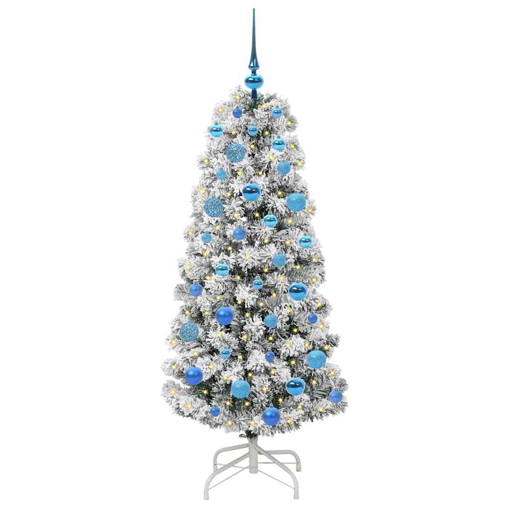 Vidaxx künstlicher klappbarer Weihnachtsbaum grün und weiß 150 cm
