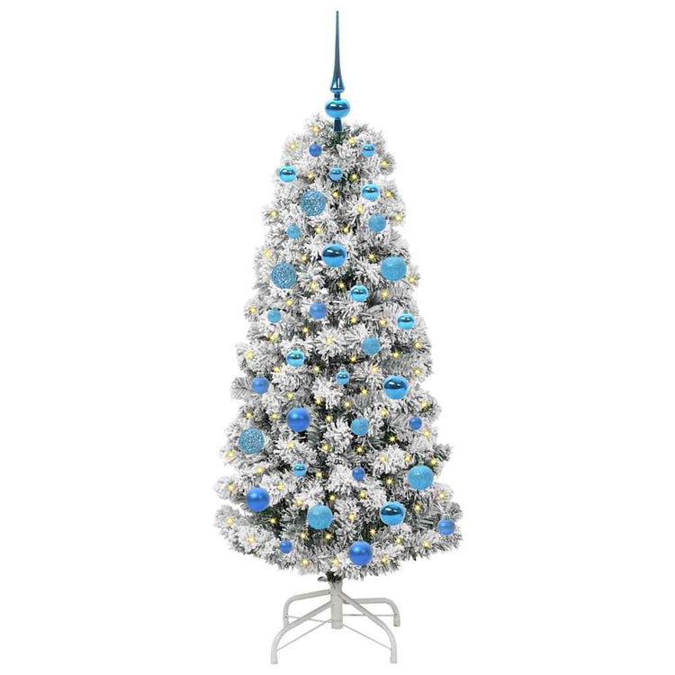 Vidaxx künstlicher klappbarer Weihnachtsbaum grün und weiß 150 cm