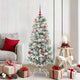 Vidaxx künstlicher klappbarer Weihnachtsbaum grün und weiß 150 cm