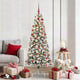 Vidaxx künstlicher klappbarer Weihnachtsbaum grün und weiß 180 cm