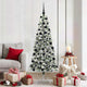 Vidaxx künstlicher klappbarer Weihnachtsbaum grün und weiß 180 cm