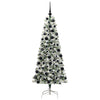 Vidaxx künstlicher klappbarer Weihnachtsbaum grün und weiß 180 cm