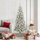 Vidaxx künstlicher klappbarer Weihnachtsbaum grün und weiß 180 cm