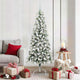 Vidaxx künstlicher klappbarer Weihnachtsbaum grün und weiß 180 cm