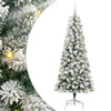 Vidaxx künstlicher klappbarer Weihnachtsbaum grün und weiß 180 cm