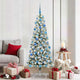 Vidaxx künstlicher klappbarer Weihnachtsbaum grün und weiß 180 cm