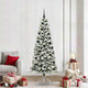 Vidaxx künstlicher klappbarer Weihnachtsbaum grün und weiß 210 cm