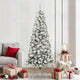 Vidaxx künstlicher klappbarer Weihnachtsbaum grün und weiß 210 cm