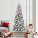 Vidaxx künstlicher klappbarer Weihnachtsbaum grün und weiß 210 cm