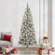 Vidaxx künstlicher klappbarer Weihnachtsbaum grün und weiß 240 cm