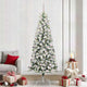 Vidaxx künstlicher klappbarer Weihnachtsbaum grün und weiß 240 cm