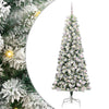 Vidaxx künstlicher klappbarer Weihnachtsbaum grün und weiß 240 cm
