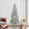Vidaxx künstlicher klappbarer Weihnachtsbaum grün und weiß 240 cm