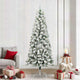 Vidaxx künstlicher klappbarer Weihnachtsbaum grün und weiß 240 cm