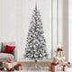Vidaxx künstlicher klappbarer Weihnachtsbaum grün und weiß 240 cm
