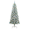 Vidaxx künstlicher klappbarer Weihnachtsbaum grün und weiß 240 cm