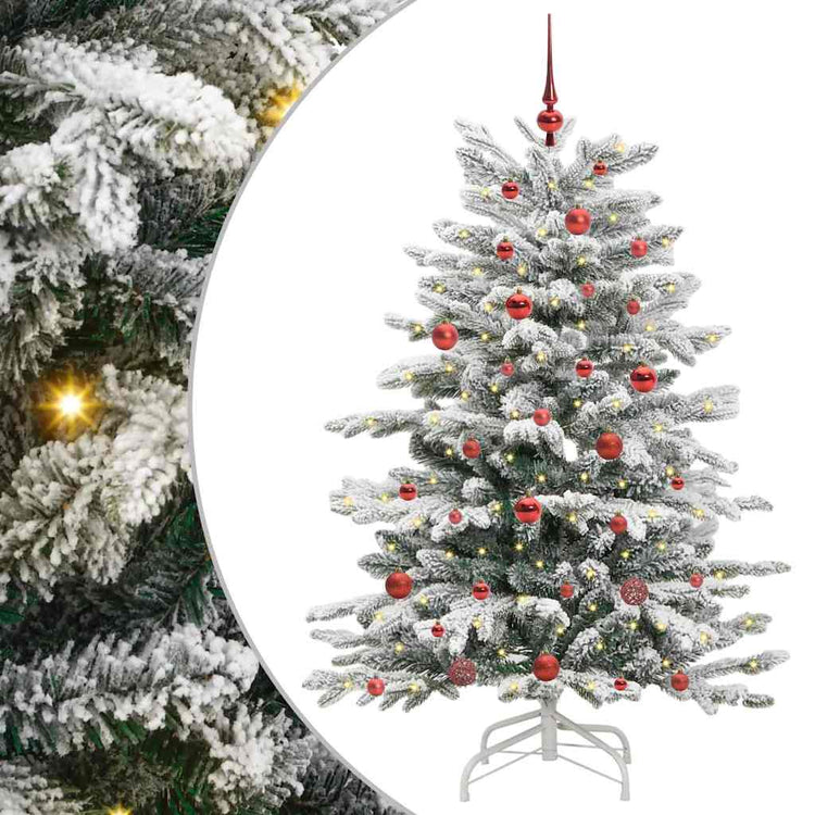Vidaxx künstlicher klappbarer Weihnachtsbaum weiß 150 cm PE und PVC
