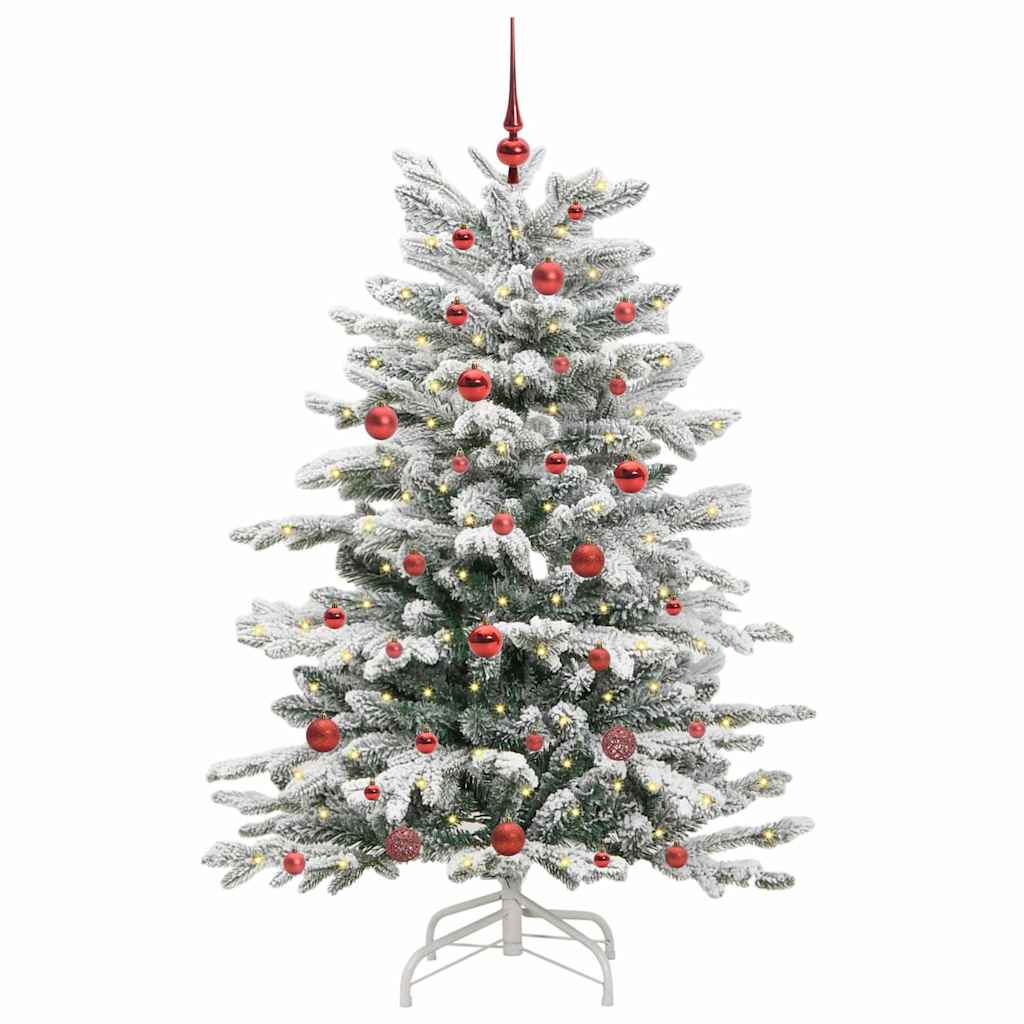 Vidaxx künstlicher klappbarer Weihnachtsbaum weiß 150 cm PE und PVC