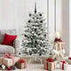 Vidaxx künstlicher klappbarer Weihnachtsbaum weiß 150 cm PE und PVC