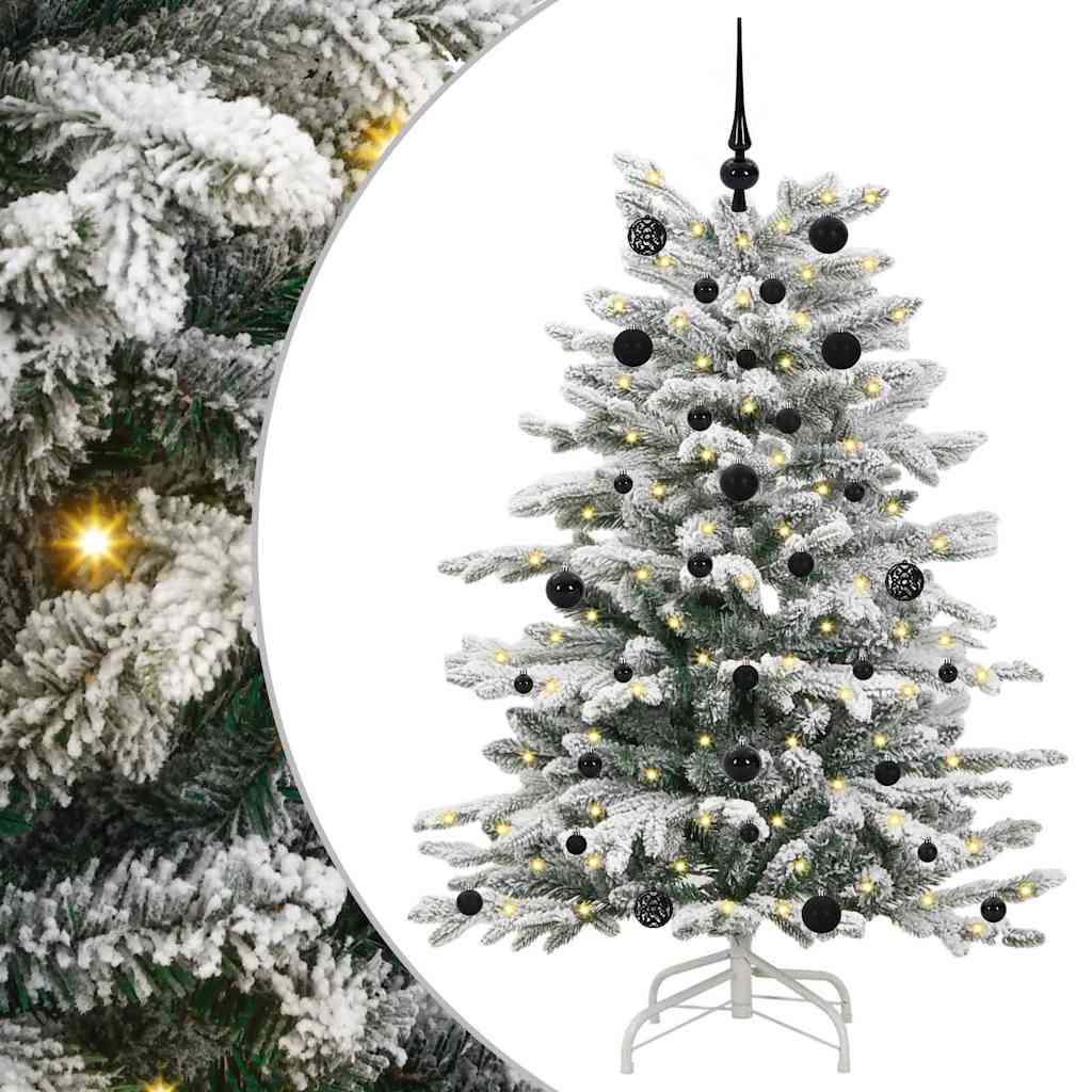 Vidaxx künstlicher klappbarer Weihnachtsbaum weiß 150 cm PE und PVC