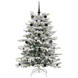 Vidaxx künstlicher klappbarer Weihnachtsbaum weiß 150 cm PE und PVC - afbeelding 3