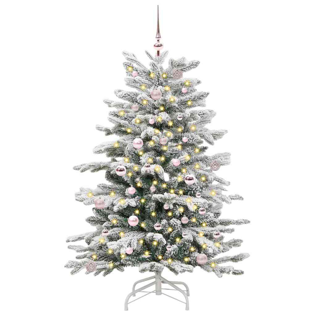 Vidaxx künstlicher klappbarer Weihnachtsbaum weiß 150 cm PE und PVC