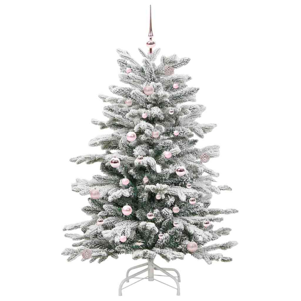 Vidaxx künstlicher klappbarer Weihnachtsbaum weiß 150 cm PE und PVC