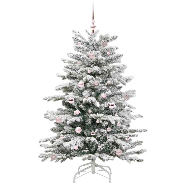 Vidaxx künstlicher klappbarer Weihnachtsbaum weiß 150 cm PE und PVC
