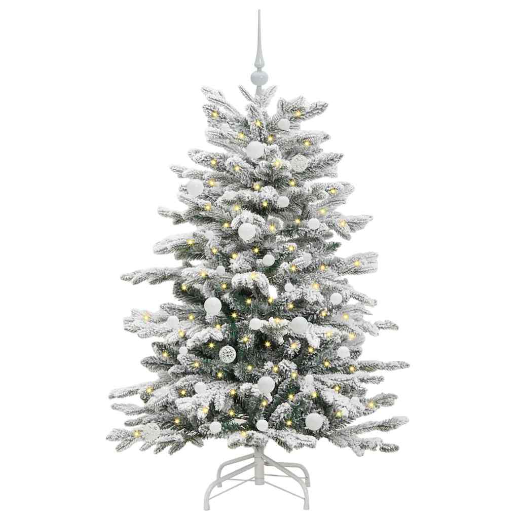 Vidaxx künstlicher klappbarer Weihnachtsbaum weiß 150 cm PE und PVC