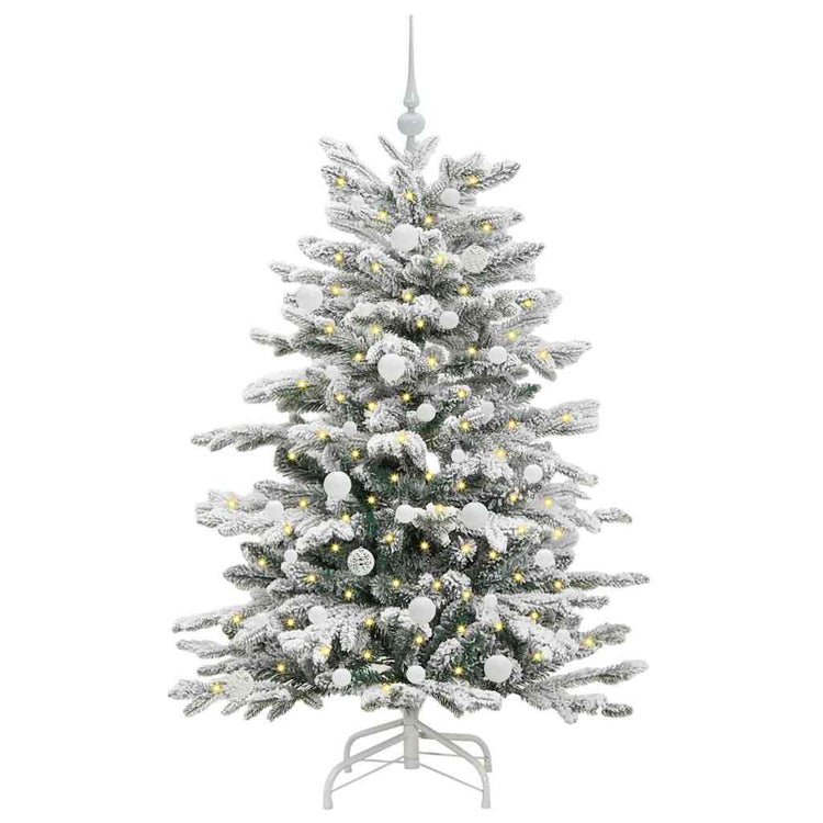 Vidaxx künstlicher klappbarer Weihnachtsbaum weiß 150 cm PE und PVC