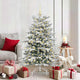 Vidaxx künstlicher klappbarer Weihnachtsbaum weiß 150 cm PE und PVC