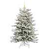 Vidaxx künstlicher klappbarer Weihnachtsbaum weiß 150 cm PE und PVC