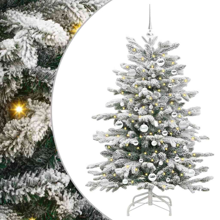 Vidaxx künstlicher klappbarer Weihnachtsbaum weiß 150 cm PE und PVC