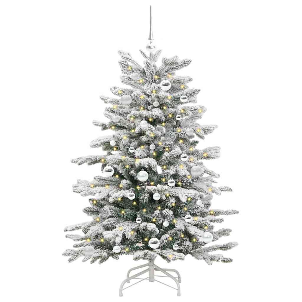 Vidaxx künstlicher klappbarer Weihnachtsbaum weiß 150 cm PE und PVC