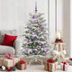 Vidaxx künstlicher klappbarer Weihnachtsbaum weiß 150 cm PE und PVC