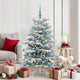 Vidaxx künstlicher klappbarer Weihnachtsbaum weiß 150 cm PE und PVC